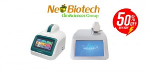 Descuento exclusivo del 50 % en espectrofotómetros de microvolumen
