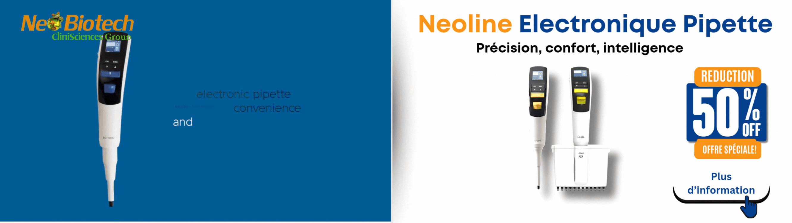 Neoline Electronique pipette